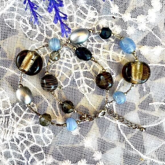 Vintage 90's Premier Designs Art Glass Bracelet - Picture 3 of 10